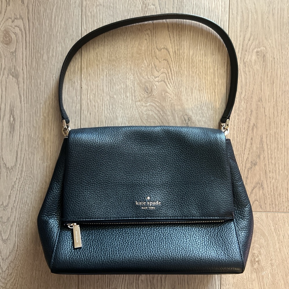 Kate Spade Black Leather Shoulder Bag